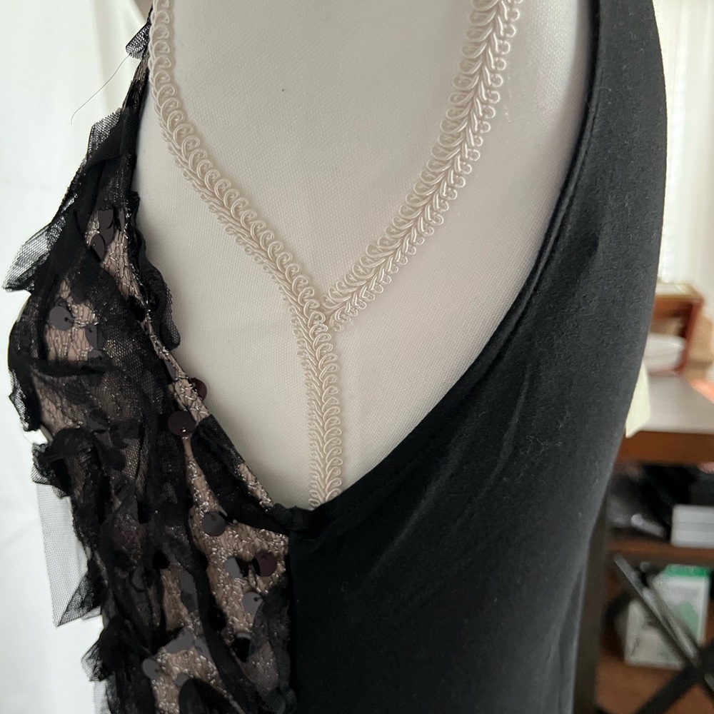 Ya Los Angeles Black Cream Mini Dress - Picture 9 of 12